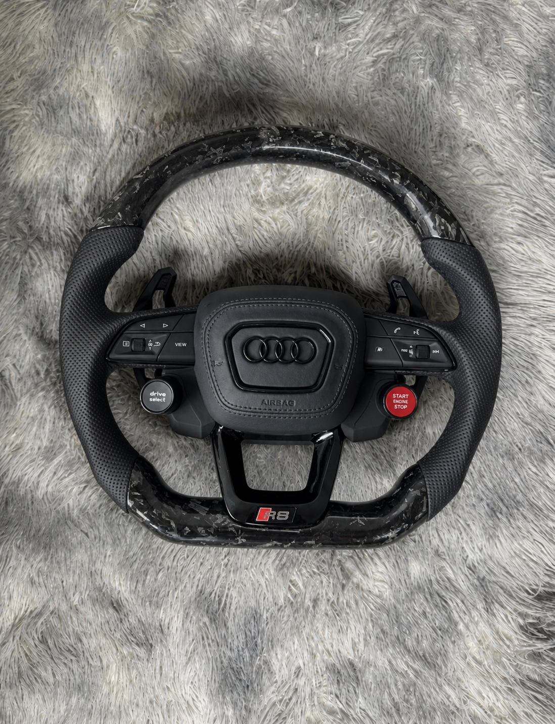Volante AUDI Carbono Forjado Botonera de Arranque