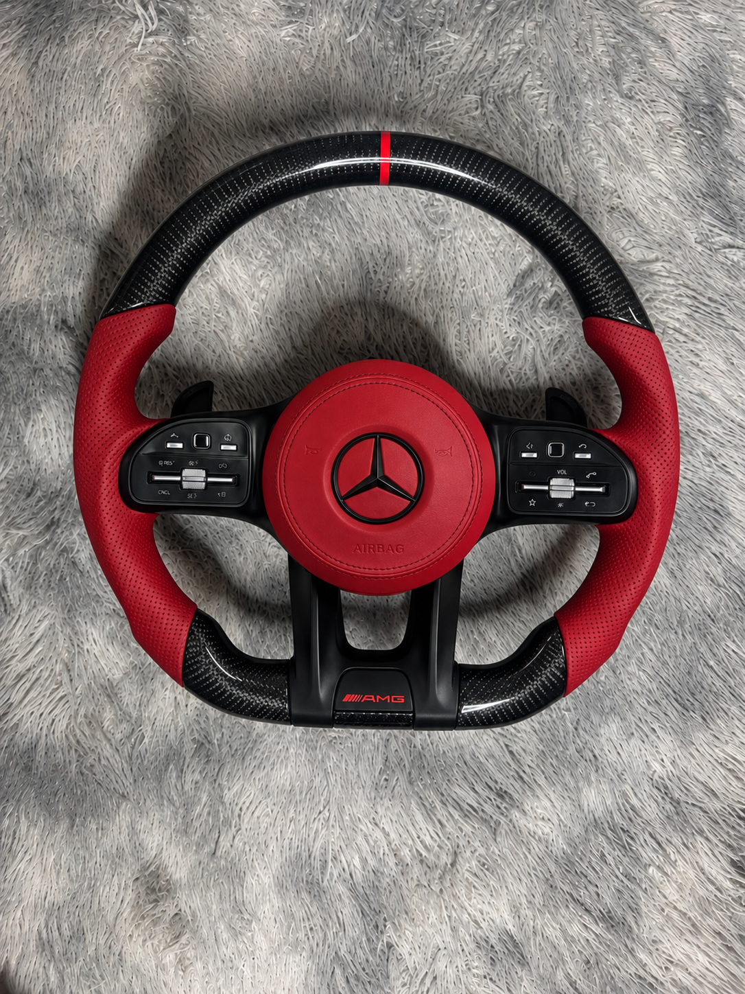 Volante MERCEDES Rojo vino