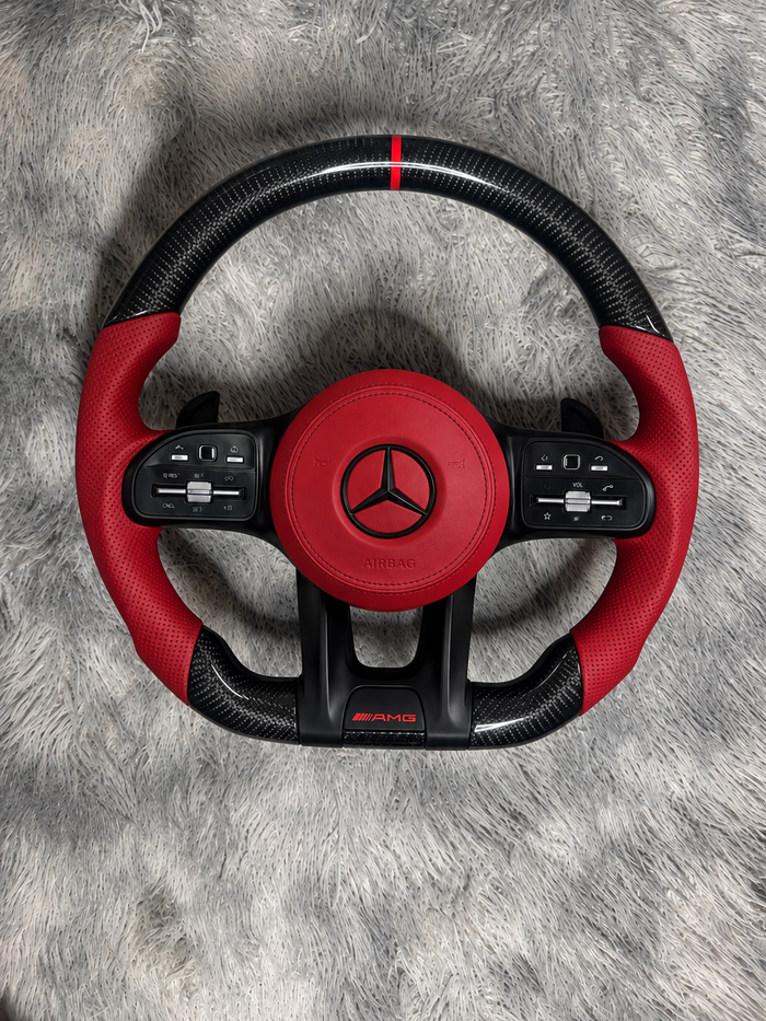 Volante MERCEDES Rojo vino