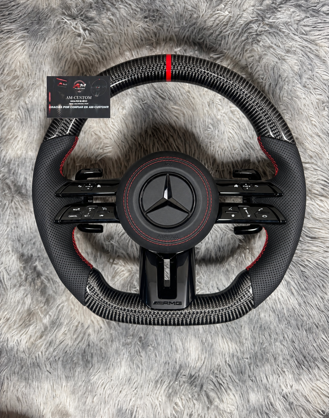 Volante MERCEDES LIBELULA Fibra de carbono